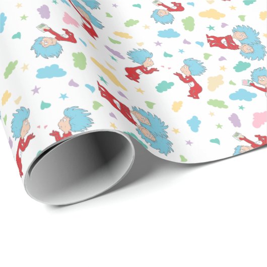 Das eine ist das zwei süße Dingmuster Geschenkpapier (Rolleneckpunkt)