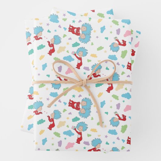 Das eine ist das zwei süße Dingmuster Geschenkpapier Set (Beispiel)