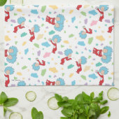 Das eine ist das zwei süße Dingmuster Geschirrtuch (Gefaltet)