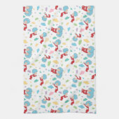 Das eine ist das zwei süße Dingmuster Geschirrtuch (Vertikal)