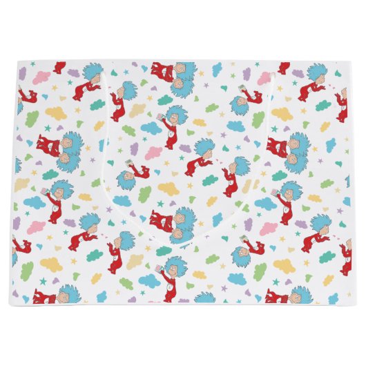 Das eine ist das zwei süße Dingmuster Große Geschenktüte (Vorderseite)