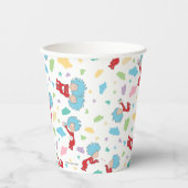 Das eine ist das zwei süße Dingmuster Pappbecher (Vorderseite)