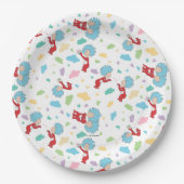 Das eine ist das zwei süße Dingmuster Pappteller (Vorderseite)