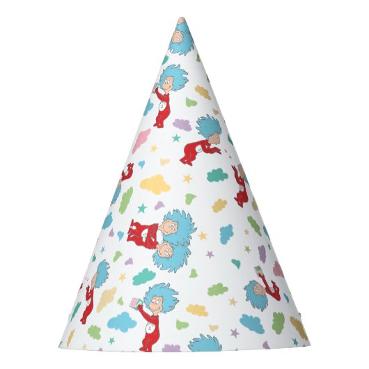 Das eine ist das zwei süße Dingmuster Partyhütchen (Vorderseite)