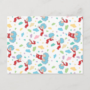 Das eine ist das zwei süße Dingmuster Postkarte