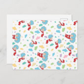 Das eine ist das zwei süße Dingmuster Postkarte (Vorne/Hinten)