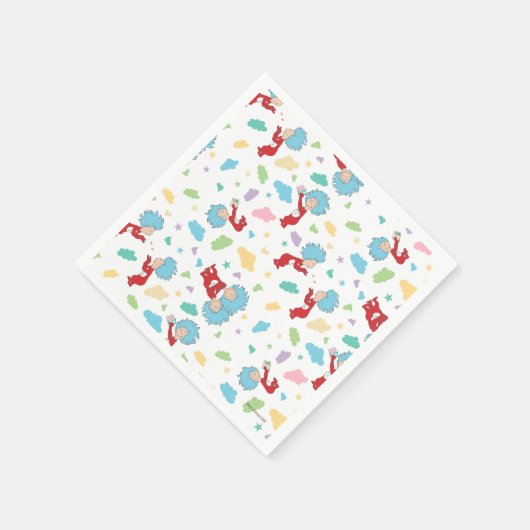 Das eine ist das zwei süße Dingmuster Serviette (Ecke)