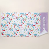 Das eine ist das zwei süße Dingmuster Strandtuch (Vorderseite)