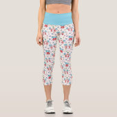 Das eine ist das zweite Celebration-Muster Capri Leggings (Vorderseite)