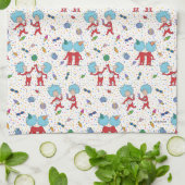 Das eine ist das zweite Celebration-Muster Geschirrtuch (Gefaltet)