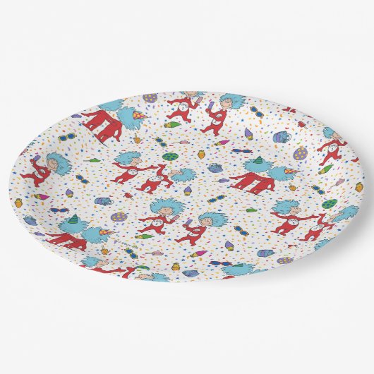 Das eine ist das zweite Celebration-Muster Pappteller (Schrägansicht)