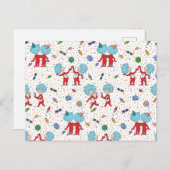 Das eine ist das zweite Celebration-Muster Postkarte (Vorne/Hinten)