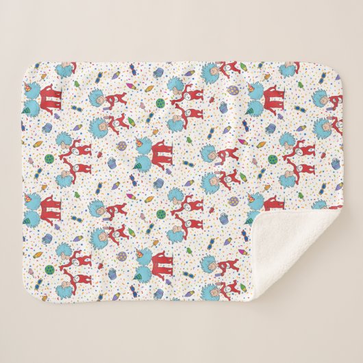 Das eine ist das zweite Celebration-Muster Sherpadecke (Vorderseite (Horizontal))