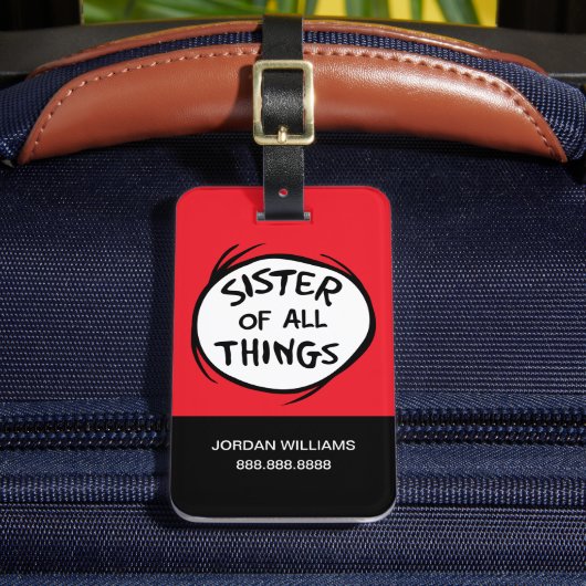 Das eine ist das Zweite - die Schwester aller Ding Gepäckanhänger (Vorderseite Insitu 2)