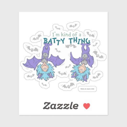 Das eine ist eine Art Batty-Sache Aufkleber (Blatt)