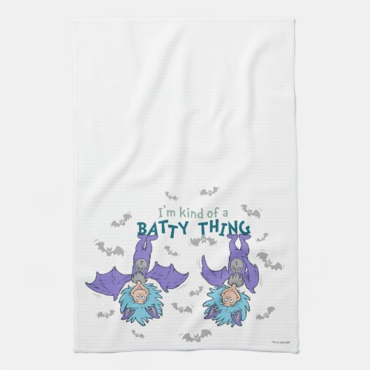 Das eine ist eine Art Batty-Sache Geschirrtuch (Vertikal)