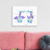 Das eine ist eine Art Batty-Sache Leinwanddruck (Insitu (Wohnzimmer))