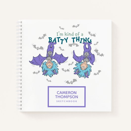 Das eine ist eine Art Batty-Sache Notizblock (Vorderseite)