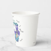 Das eine ist eine Art Batty-Sache Pappbecher (Rückseite)