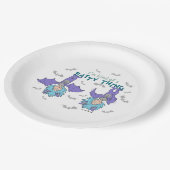 Das eine ist eine Art Batty-Sache Pappteller (Schrägansicht)