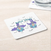 Das eine ist eine Art Batty-Sache Rechteckiger Pappuntersetzer (angewinkelt)