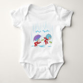 Das eine ist zwei glückliche Dinge Baby Strampler (Vorderseite)