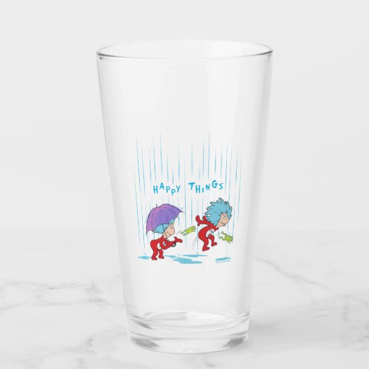 Das eine ist zwei glückliche Dinge Glas (Vorderseite)