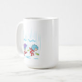 Das eine ist zwei glückliche Dinge Kaffeetasse (Vorderseite Links)