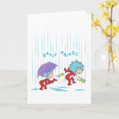 Das eine ist zwei glückliche Dinge Karte (Gelbe Blume)