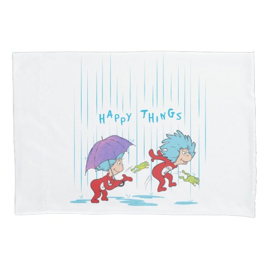 Das eine ist zwei glückliche Dinge Kissenbezug (Vorderseite)