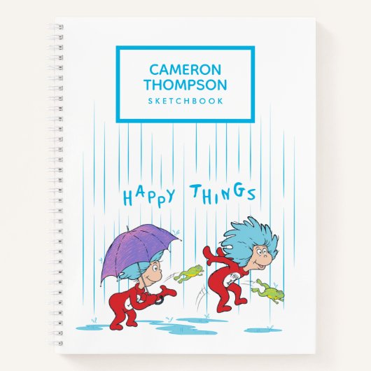 Das eine ist zwei glückliche Dinge Notizblock (Vorderseite)