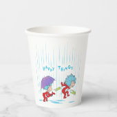 Das eine ist zwei glückliche Dinge Pappbecher (Vorderseite)