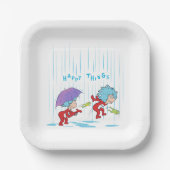 Das eine ist zwei glückliche Dinge Pappteller (Vorderseite)