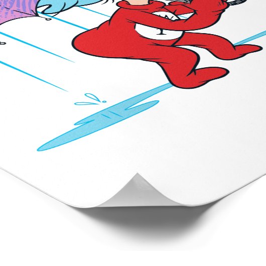 Das eine ist zwei glückliche Dinge Poster (Ecke)