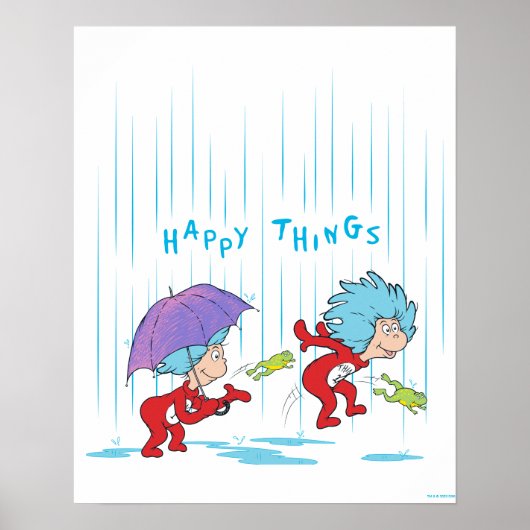 Das eine ist zwei glückliche Dinge Poster (Vorne)