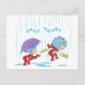 Das eine ist zwei glückliche Dinge Postkarte (Vorderseite)