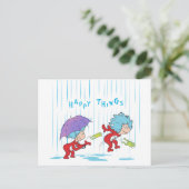 Das eine ist zwei glückliche Dinge Postkarte (Stehend Vorderseite)