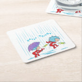 Das eine ist zwei glückliche Dinge Rechteckiger Pappuntersetzer (angewinkelt)