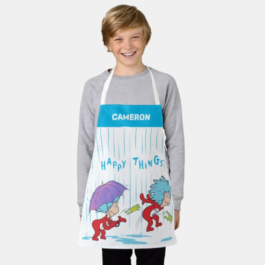 Das eine ist zwei glückliche Dinge Schürze (Getragen)