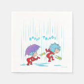 Das eine ist zwei glückliche Dinge Serviette (Vorderseite)