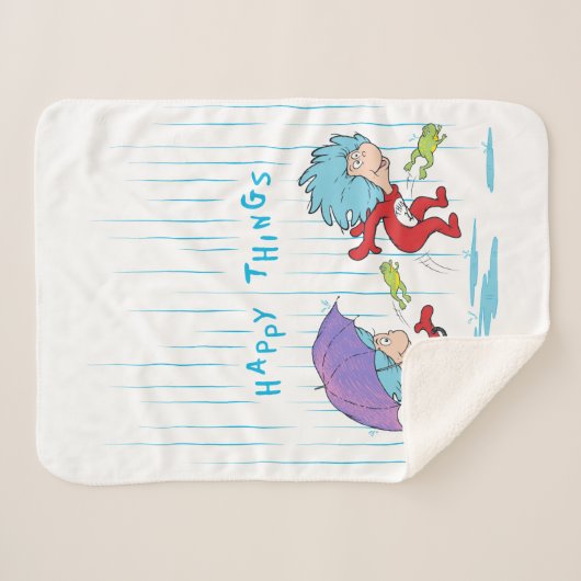 Das eine ist zwei glückliche Dinge Sherpadecke (Vorderseite (Horizontal))