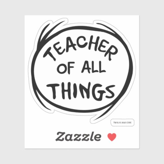 Das Eine - Lehrer aller Dinge Aufkleber (Blatt)