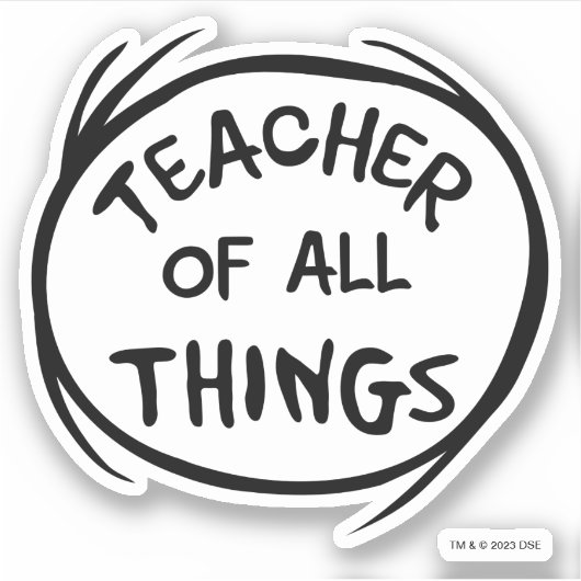 Das Eine - Lehrer aller Dinge Aufkleber (Vorderseite)