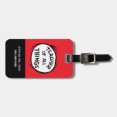 Das Eine - Lehrer aller Dinge Gepäckanhänger (Vorderseite horizontal)