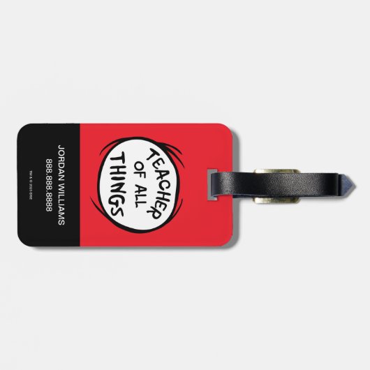 Das Eine - Lehrer aller Dinge Gepäckanhänger (Rückseite horizontal)