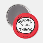 Das Eine - Lehrer aller Dinge Magnet (Vorderseite/Rückseite)