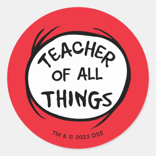 Das Eine - Lehrer aller Dinge Runder Aufkleber (Vorderseite)