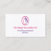 Das einfach unwiderstehliche Mädchen  Visitenkarte (Rückseite)