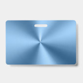 Das einfache, blaue minimalistische, moderne Unter Ausweis (Back)