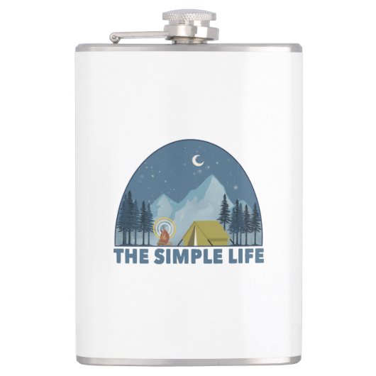 Das einfache Camping Flachmann (Vorderseite)